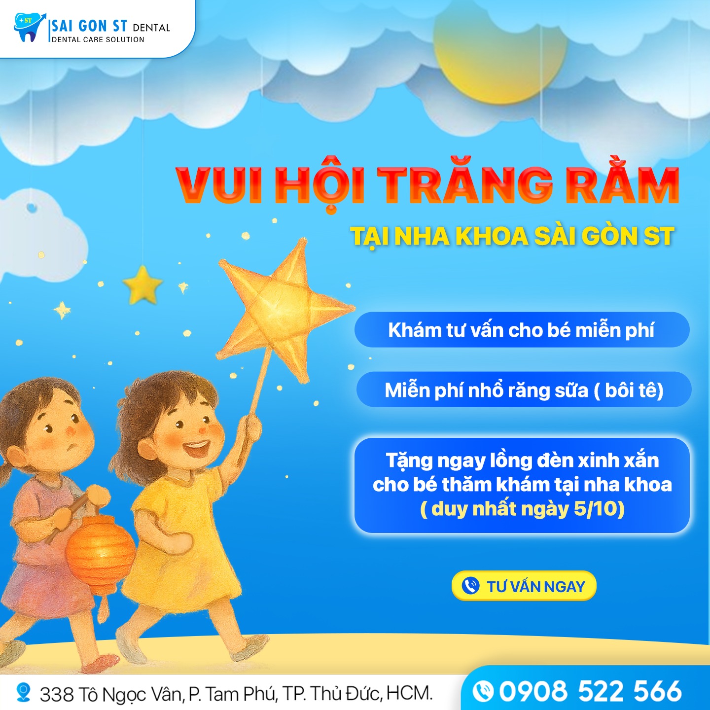 Vui Tết Trung Thu Cùng Nha Khoa Sài Gòn St